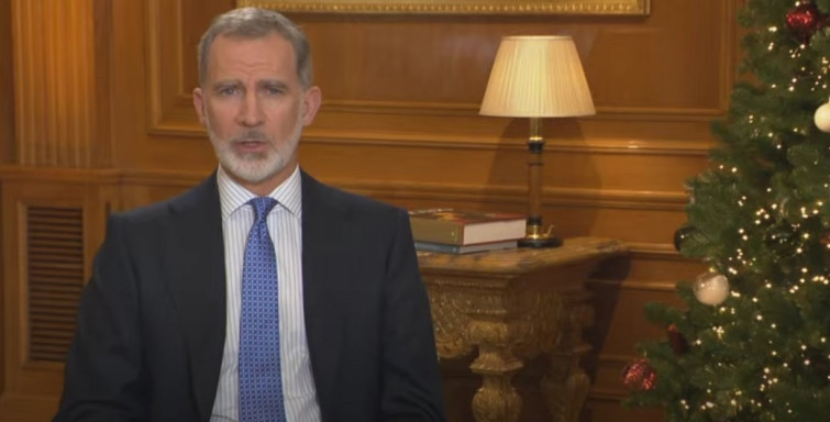 El rey Felipe VI centra su mensaje navideño en la defensa de la Constitución