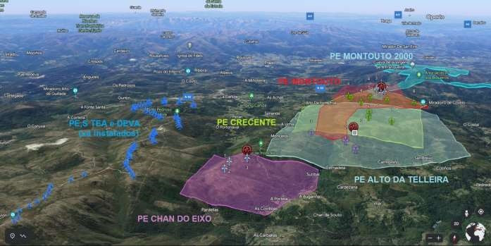 El TSXG paraliza el parque eólico Alto de Montouto entre A Cañiza y Covelo