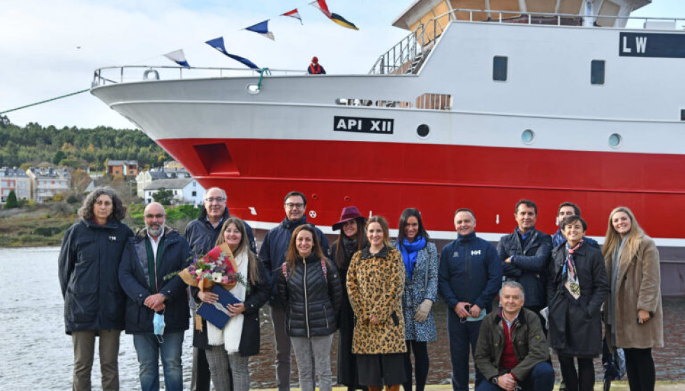 Botadura del API XII en Astilleros Armón de Navia en Asturias