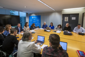 La directora xeral de Recursos Humanos del Sergas, Ana Comesaña, preside la reunión de la Mesa Sectorial de Sanidade.