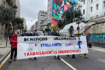 Una pasada protesta de la CUT de Stellantis en una imagen de archivo de EP