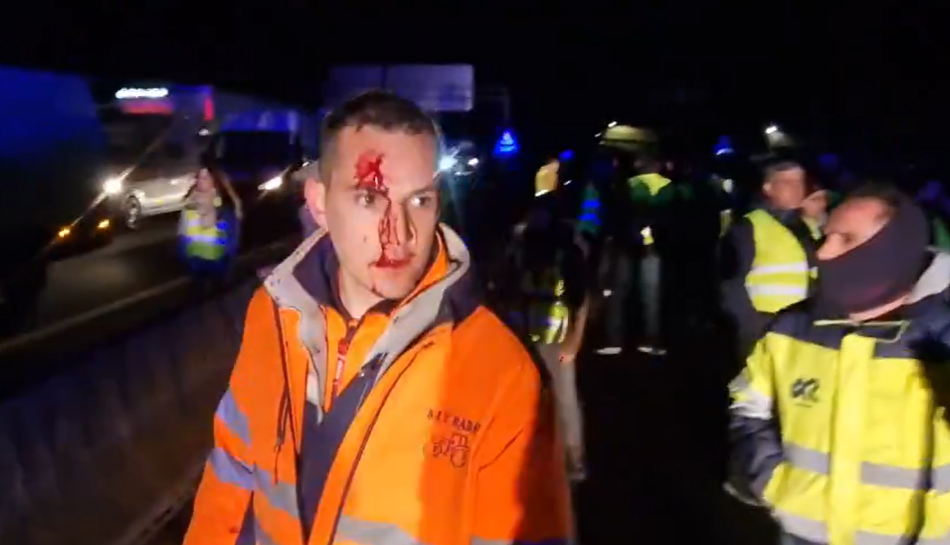 Agricultor herido durante las protestas en Benavente