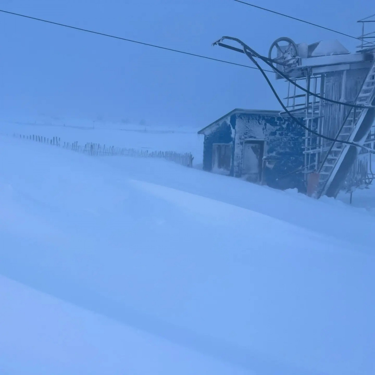 Nieve en Manzaneda el 9 de marzo de 2023