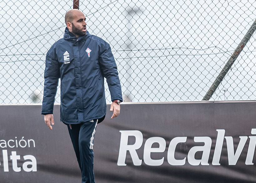 Claudio Giru00e1ldez en una foto del Celta