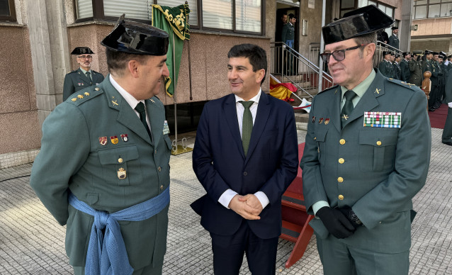 Toma de posesión del nuevo jefe de la Comandancia de A Coruña de la Guardia Civil, el coronel Fernando Pedreira, en un acto presidido por el delegado del Gobierno, Pedro Blanco