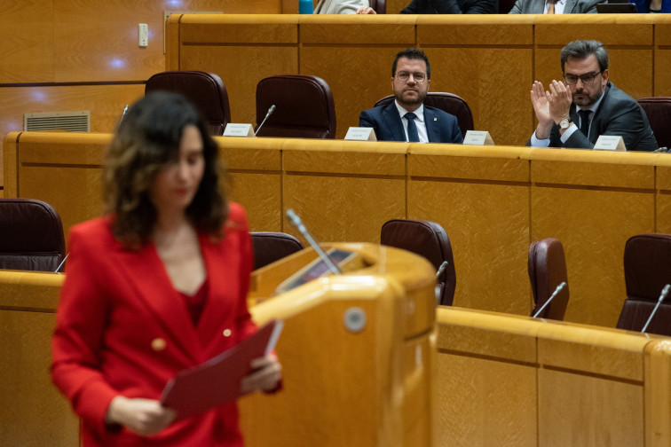 Pere Aragonés, el invitado estrella de la fiesta del PP en el Senado