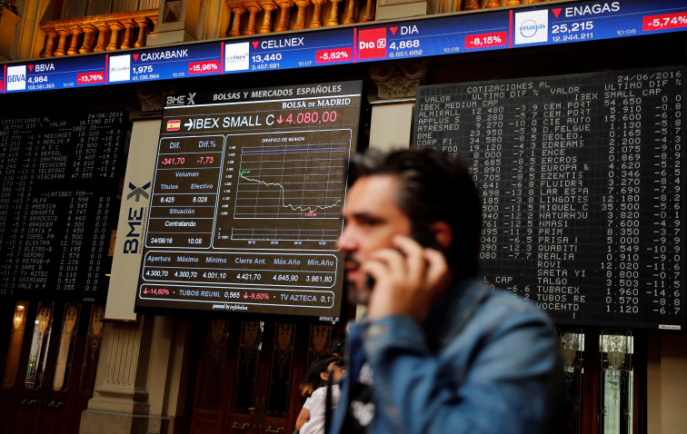 La bolsa española se hunde arrastrada por el 'Brexit'