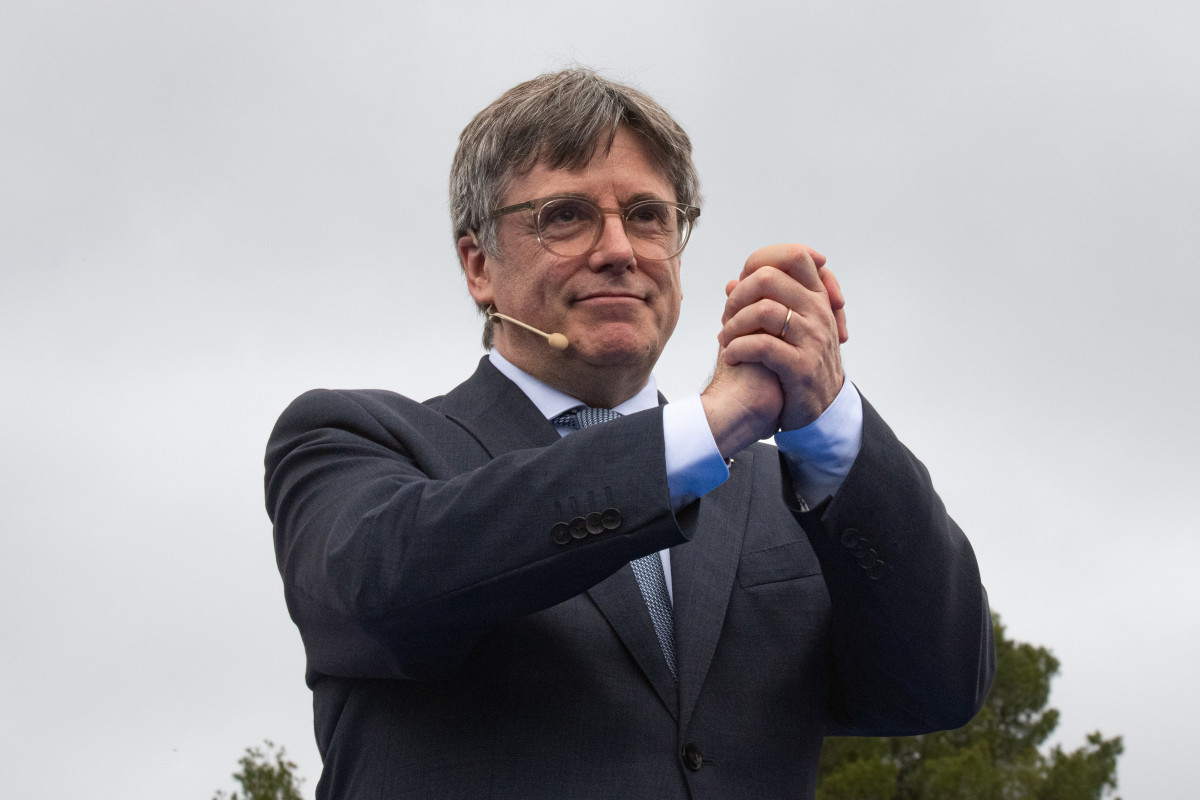 El candidat de Junts+ del 12M, Carles Puigdemont