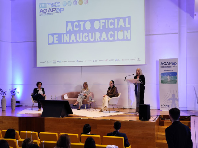 Inauguración de la jornada organizada por la Asociación Galega de Pediatría de Atención Primaria.