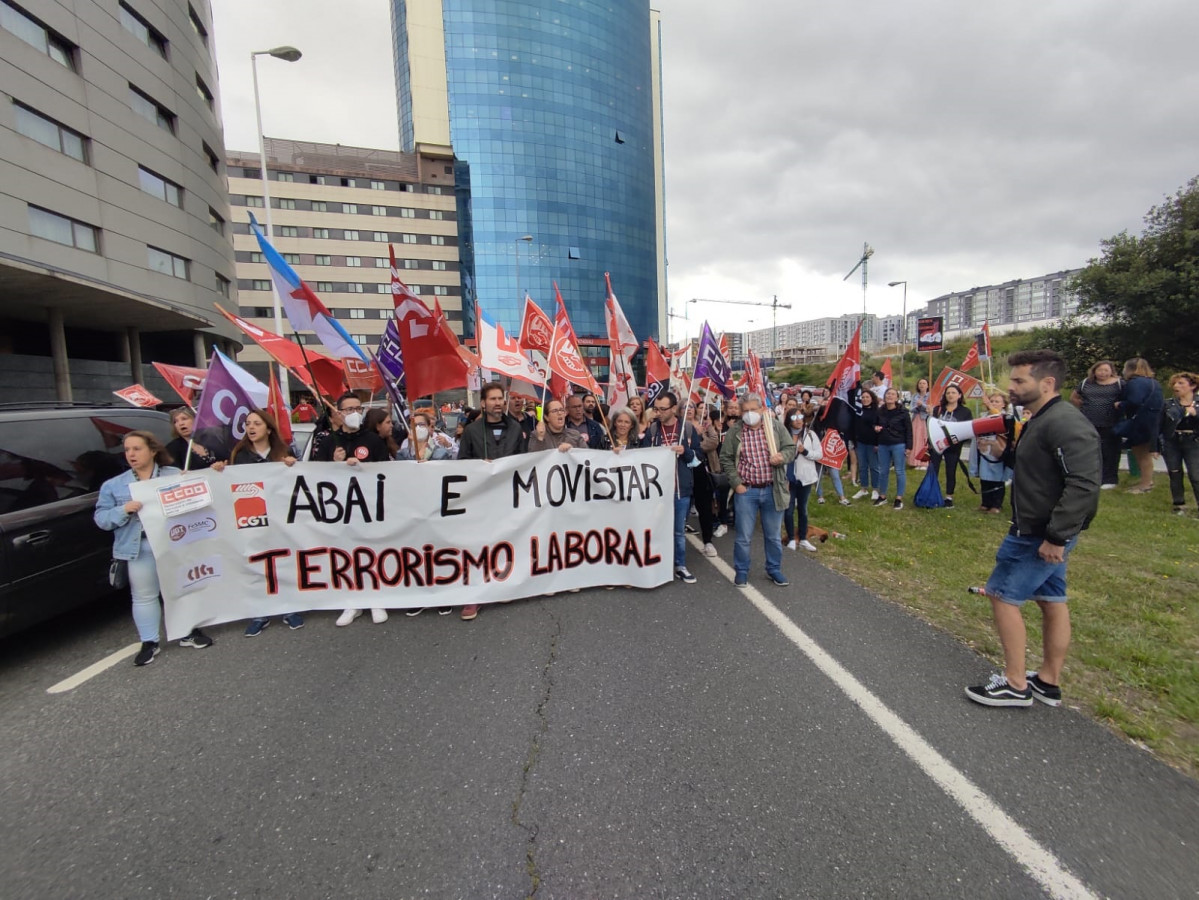 Archivo - Protesta de trabajadoras y trabajadores de Abai