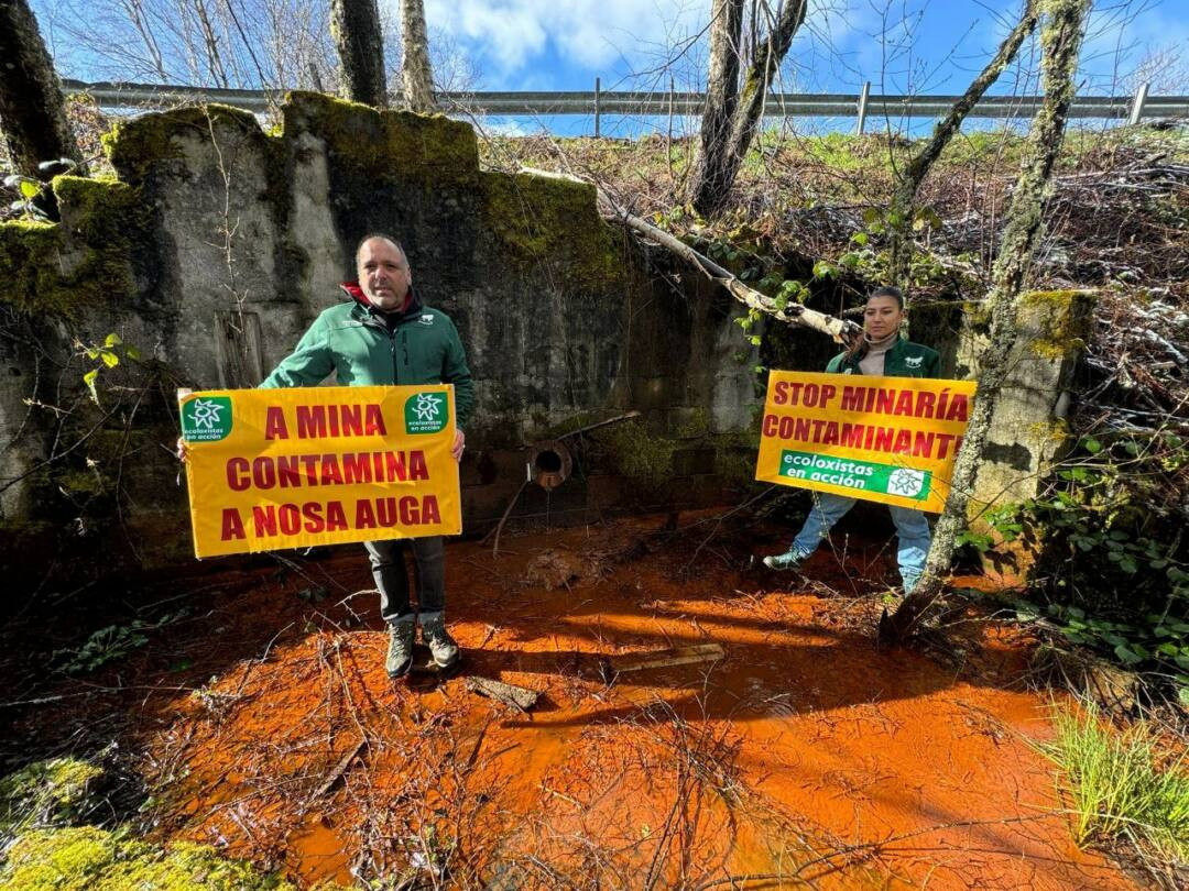 Ecoloxistas en Acción en la mina A Penouta en una imagen del colectivo