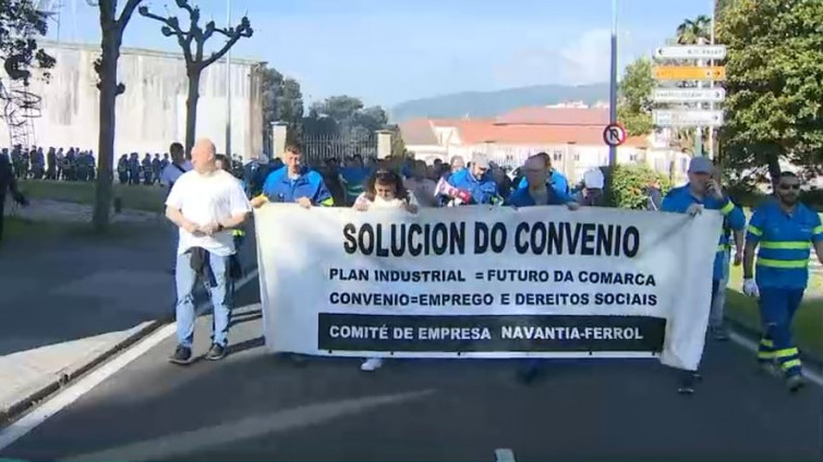 Encierro en Navantia Ferrol muestra que las inversiones no mejoraron aún la vida de los obreros