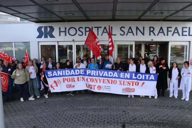 Lío por el convenio de sanidad privada de Lugo con críticas de CC.OO. y CIG a UGT y CSIF