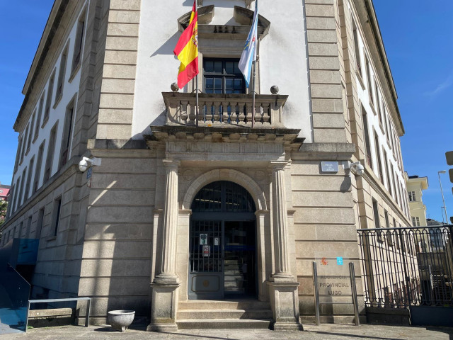 La Audiencia Provincial de Lugo, donde se ha celebrado este jueves el juicio contra un hombre acusado de abusar sexualmente de su hija menor edad en el municipio de Vilalba. En Lugo, a 23 de mayo de 2024.