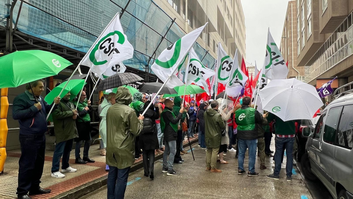 Protesta de personal de la Agencia Tributaria