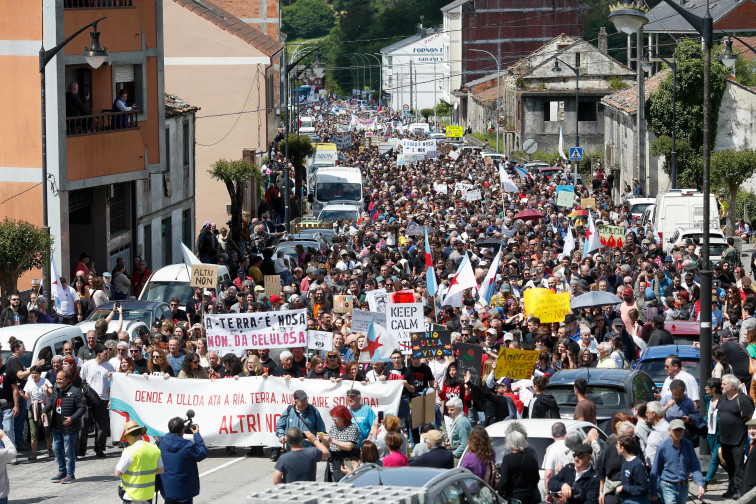 Videos de la gran manifestación contra la celulosa de Altri en Palas de Rei