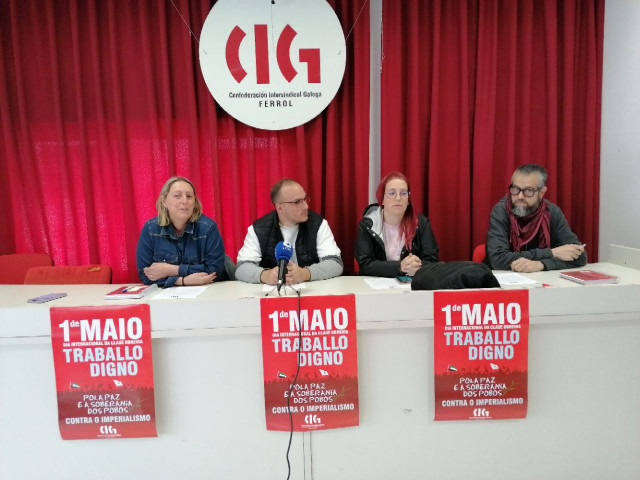 Rueda de prensa de la CIG sobre el transporte sanitario de Ferrol