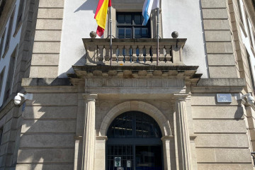 Fachada de la Audiencia Provincial de Lugo, que este martes acogerá el inicio de la vista de la pieza central de la Operación Carioca. En Lugo, a 3 de junio de 2024.