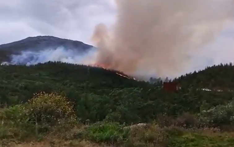 Extinguido un incendio forestal en el Parque Natural do Xurés, en Entrimo