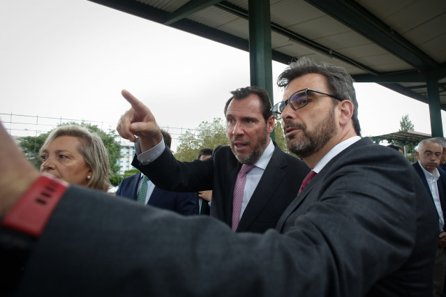 Diego Calvo y Óscar Puente, en Lugo.