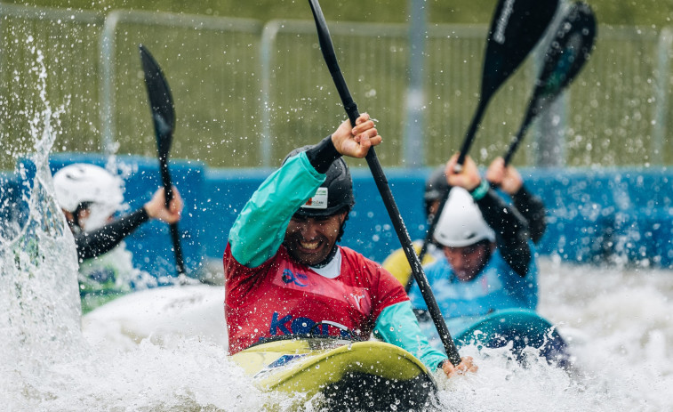 Manu Ochoa, el tomiñés que estrenará el kayak cross en París 2024: 