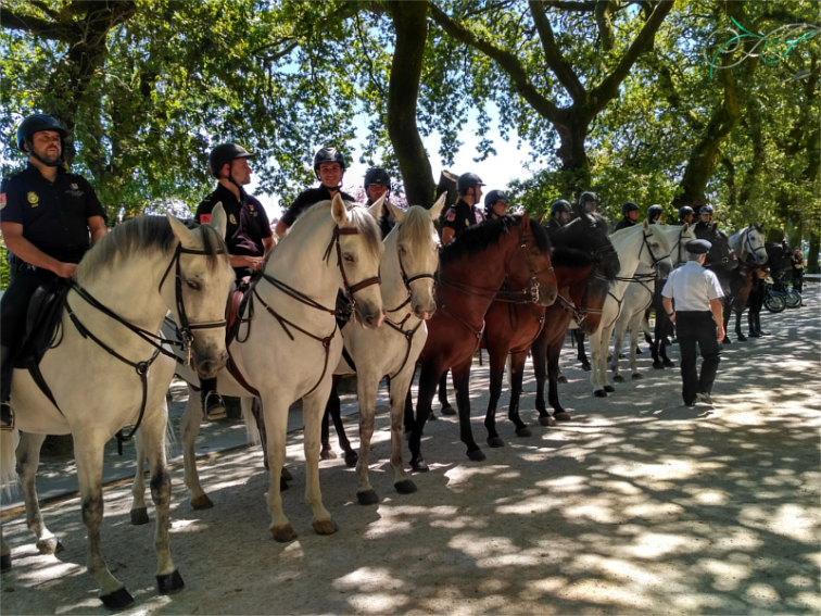 ​La Policía Nacional patrullará a caballo los montes y el Camino de Santiago