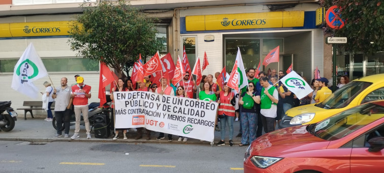 Nueva semana de protestas de los trabajadores de Correos en la provincia de Pontevedra