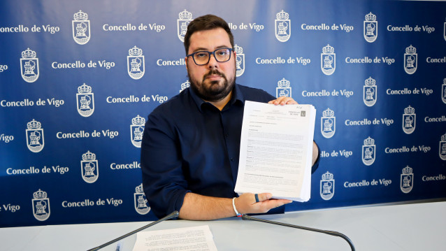 El portavoz del grupo municipal del BNG en Vigo, Xabier Pérez Igrexas.