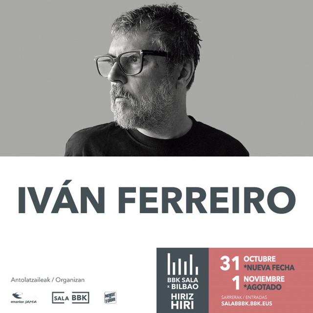 Cartel de los conciertos de Iván Ferreiro.