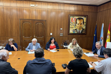 Junta de gobierno de la Diputación de Ourense presidida por Luis Menor.