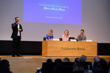 La conselleira de Política Social e Igualdade, Fabiola García, asiste a la toma de posesión de la nueva presidentas de la Federación de Persoas Xordas de Galicia (FAXPG), María Alonso Mesía.