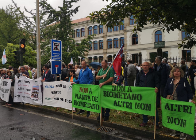 Colectivos ecologistas rechazan la instalación de una planta de biometano en Lugo.