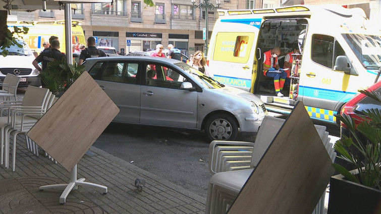 Permanece ingresado un hombre de 94 años tras el atropello múltiple en una terraza de Vigo