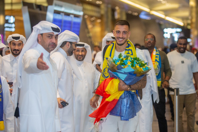 El gallego Joselu recibido como un emir en Qatar tras ganar la Eurocopa