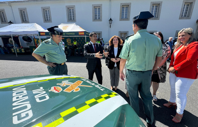 El delegado del Gobierno, Pedro Blanco, en el 65º aniversario del Sector de Tráfico de la Guardia Civil en Galicia