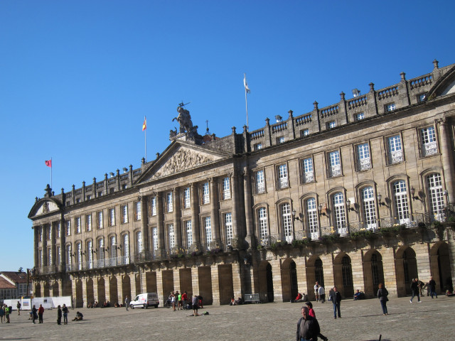 Archivo - Pazo de Raxoi, sede del Ayuntamiento de Santiago