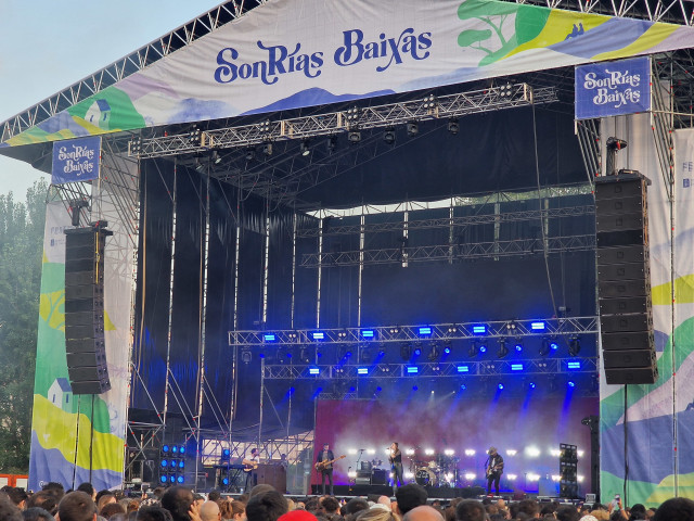 Imagen del concierto de La Oreja de Van Gogh en el SonRías Baixas.