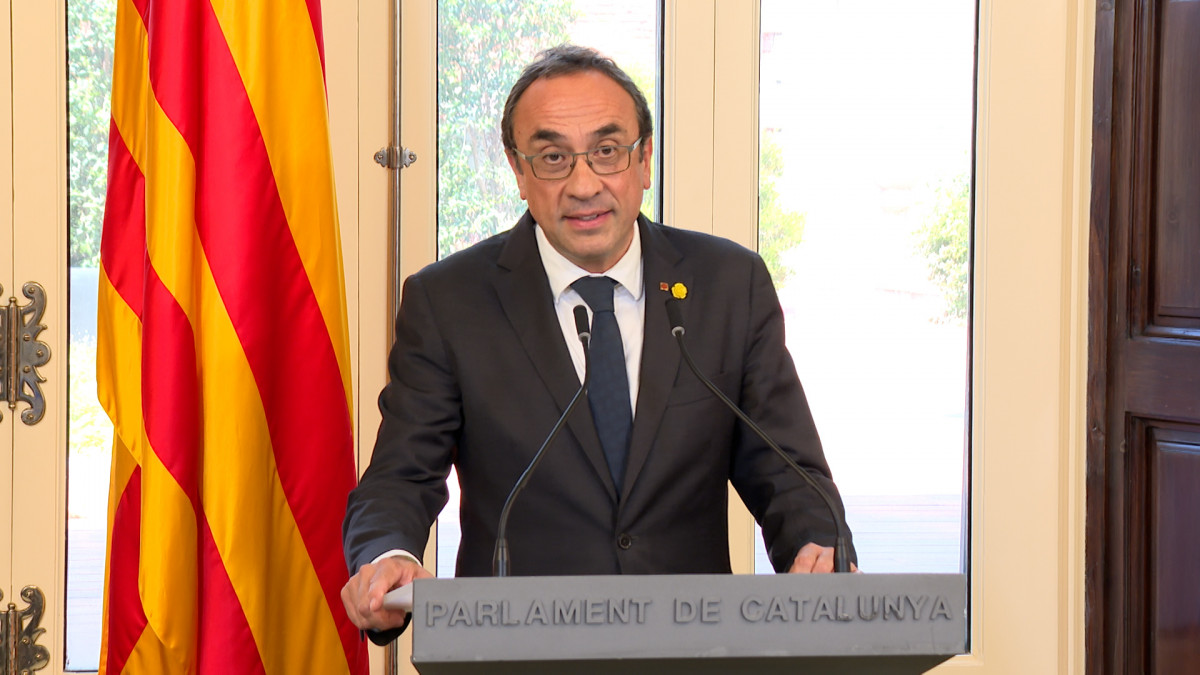 El presidente del Parlament, Josep Rull