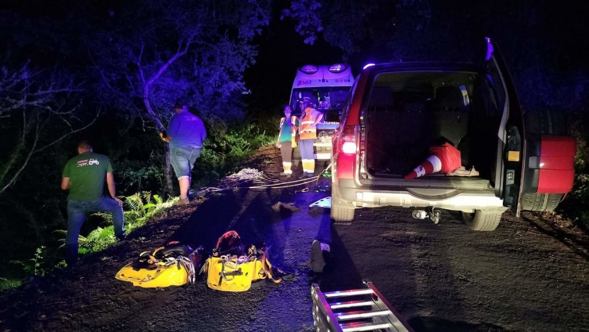 Accidente en O Saviu00f1ao en una imagen cedida a La Voz