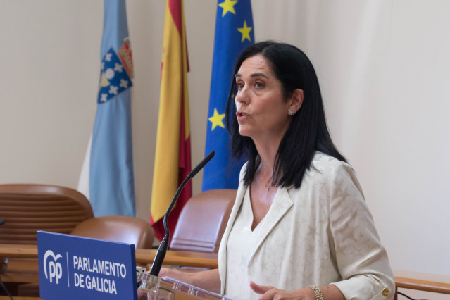 Paula Prado en rueda de prensa