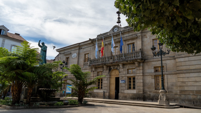 Praza da Inmaculada en Tui (Pontevedra).