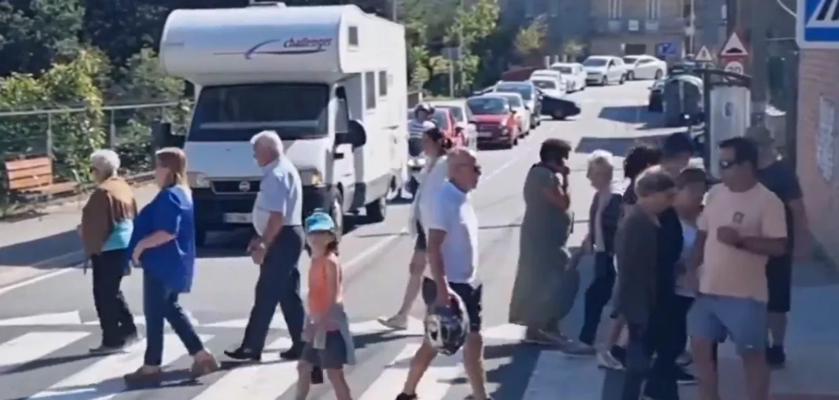 Protesta vecinal en O Hu00edo Cangas