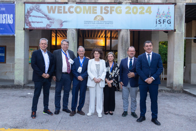 Inauguración del 30º Congreso de la Sociedad Internacional de Genética Forense en Santiago de Compostela, a 10 de septiembre de 2024.