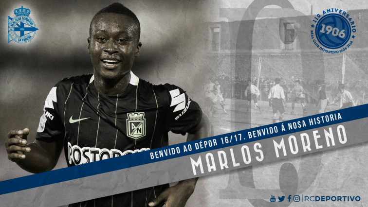 ​Marlos Moreno por fin llega al Dépor