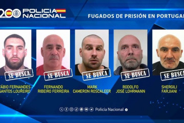 La Policía Nacional difunde la imagen de los cinco presos peligrosos fugados en Portugal para pedir colaboración ciudadana