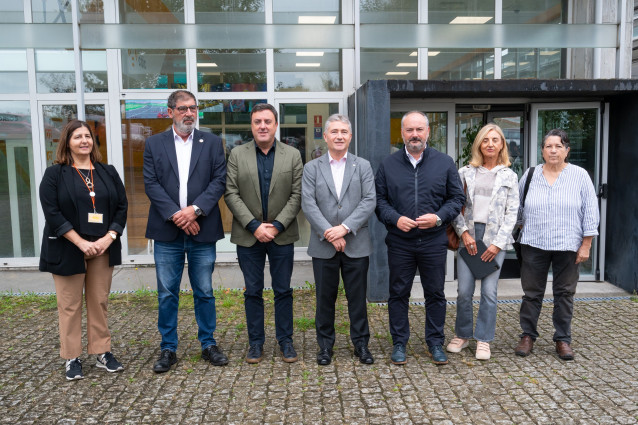 El presidente de la Diputación de A Coruña, Valentín González Formoso, visita al Centro de Investigación en Tecnologías de la Información y las Comunicaciones (CITIC) de la Universidade da Coruña (UDC).