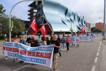 Manifestación convocada por la CIG en defensa del sector de automoción, a 12 de septiembre de 2024.