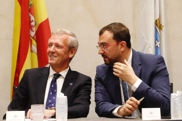 El presidente de la Xunta, Alfonso Rueda, en la celebración del Día de Galicia en Asturias.