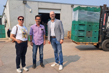 El director de la Axencia Galega da Calidade Alimentaria (Agacal), Martín Alemparte, visita la DO Ribeiro.