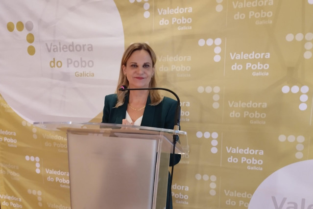 Archivo - La valedora do Pobo, María Dolores Fernández Galiño, presenta el informe de la institución de 2022